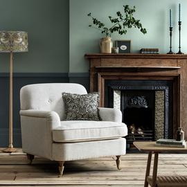 Habitat x Morris & Co. Merton Fabric Armchair - Cream