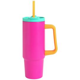 Home Bright Pink Travel Coffee Cup - 880ml