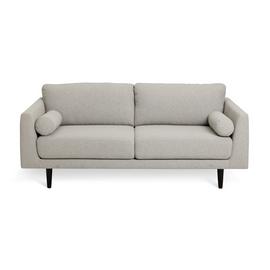 Habitat Jacob Fabric 3 Seater Sofa - Stone