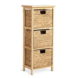 Habitat Bamboo 3 Drawer Bathroom Storage Unit - Natural