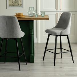 Habitat Huck Fabric Counter Bar Stool - Grey