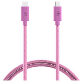 Juice 2m USB Type-C to USB Type-C Charging Cable - Pink
