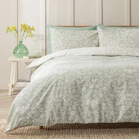 Argos Home Floral Bee Green Bedding Set - Single