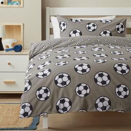 Argos Home Football Grey Kids Bedding Set - Double