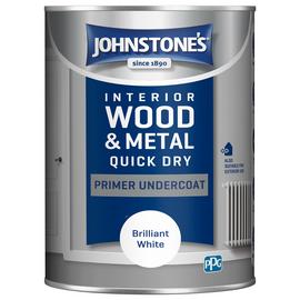 Johnstone's Quick Dry Primer Undercoat 1.25L Brilliant White