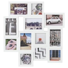 Argos Home 12 Aperture Photo Frame - White - 55x52cm