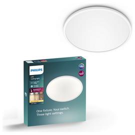 Philips Super Slim LED Flush to Ceiling Light - White