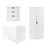 Ickle Bubba Coleby 3 Piece Nursery Furniture SetWhite