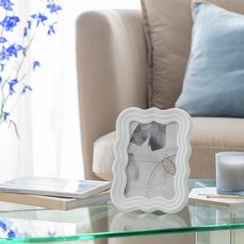 Argos Home White Wiggle Resin Picture Frame - 4x6"