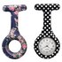Constant Nurses Polka Dot and Blue Floral FOB Watch
