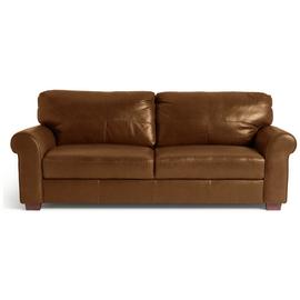 Argos Home Salisbury Leather 4 Seater Sofa - Tan