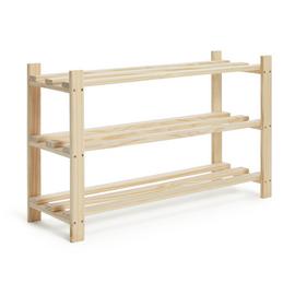 Habitat Karee 3 Shelf Shoe Storage Rack - Pine