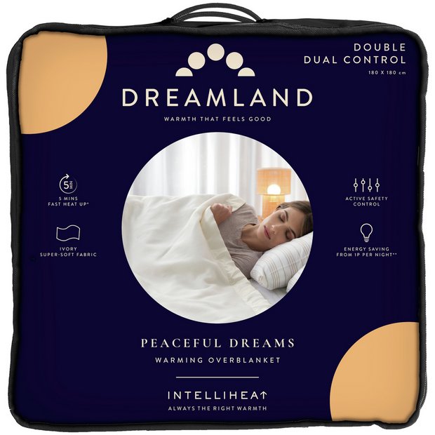 Buy Dreamland Ivory Supersoft Dual Control Overblanket Double