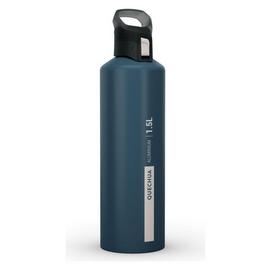Decathlon Aluminium Flask With Quick Release Cap - Blue