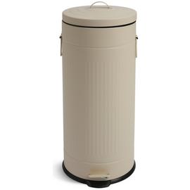 Habitat 30 Litre Vintage Style Kitchen Pedal Bin - Cream