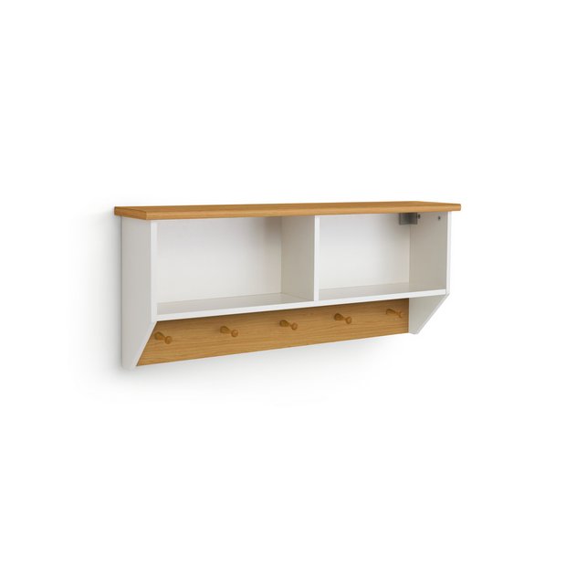 Buy Argos Home Winchester Wall Shelf Coat Hook Cream Two Tone Coat Hooks And Stands Argos