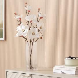 Argos Home Artificial White Magnolia Stems 3 Pack - 70cm