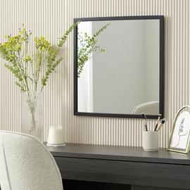 Home Essentials Black Square Wall Mirror  - 55x55cm