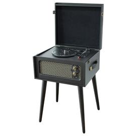Bush Wooden Turntable with Legs - Black