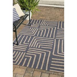 Homemaker Polypropylene Blue Rectangle Rug - 120 x 170cm