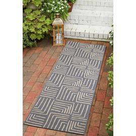 Homemaker Polypropylene Blue Rectangle Runner - 67 x 200cm