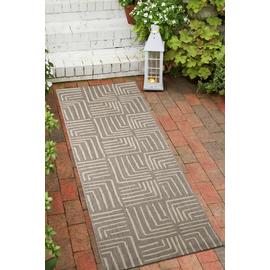 Homemaker Polypropylene Grey Rectangle Runner - 67 x 200cm