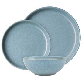 Denby Elements 12 Piece Stoneware Dinner Set - Blue