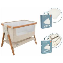 Tutti Bambini Walnut Cocoon Bedside Crib