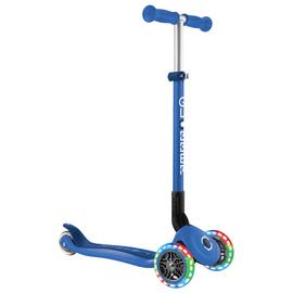 Globber Expert Foldable 3 Wheel Scooter - Blue