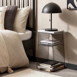 Habitat Cal Metal Bedside Table