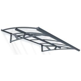 Palram Canopia 2230mm Amsterdam Door Cover Awning Grey Clear