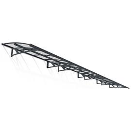 Palram Canopia 8920mm Amsterdam Door Cover Awning Grey Clear