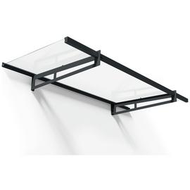 Palram Canopia 2050mm Bremen Door N Window Awning Grey Clear