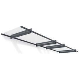 Palram Canopia 410mm Nancy Door Awning - Grey Clear