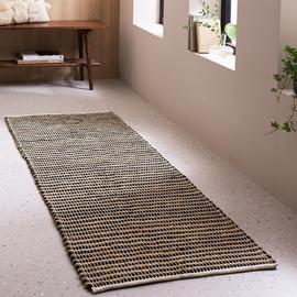 Habitat Woven Black & Neutral Stripe Jute Rug