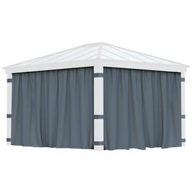 Palram Canopia Dallas 4 Piece Gazebo Curtain Set 12 x 14ft