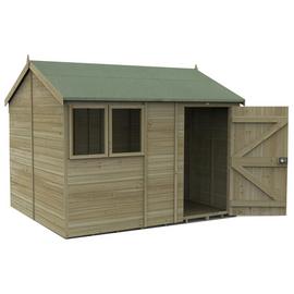 Forest Timberdale 2 Clear Windows Apex Shed - 10 x 8ft