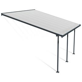 Palram Canopia Feria 4 x 4.25m Patio Cover Grey Clear