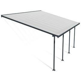 Palram Canopia Feria 4 x 6.06m Patio Cover Grey Clear