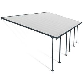 Palram Canopia Feria 4 x 8.5m Patio Cover Grey Clear