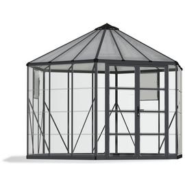 Palram Canopia Oasis Grey 12ft Hexagonal Greenhouse