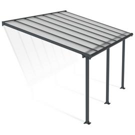 Palram Canopia Olympia 3 x 4.25m Patio Cover Grey Clear