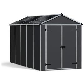Palram Canopia Rubicon Plastic Grey Garden Shed 6 x 12ft