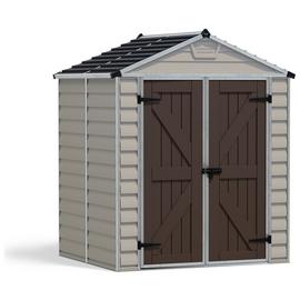 Palram Canopia Skylight Plastic Tan Garden Shed - 6 x 5ft