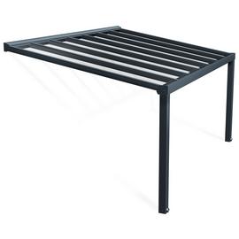 Palram Canopia Stockholm 3.4 x 5.2m Patio Cover Grey Clear