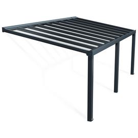 Palram Canopia Stockholm 3.4 x 6.6m Patio Cover Grey Clear