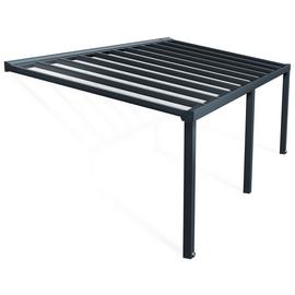 Palram Canopia Stockholm 3.4 x 7.4m Patio Cover Grey Clear