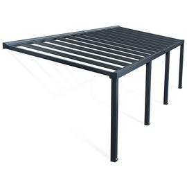 Palram Canopia Stockholm 3.4 x 9.5m Patio Cover Grey Clear