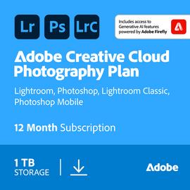 Adobe Creative Cloud Photography Plan 1 User 1 Year