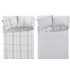 HOME Grey Check Twin Pack Bedding Set - Double